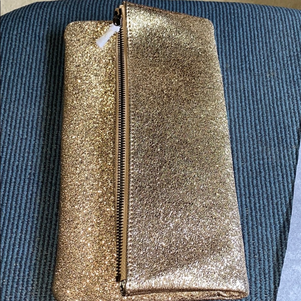 Sole Society Gold Evening Clutch - Picture 1 of 7